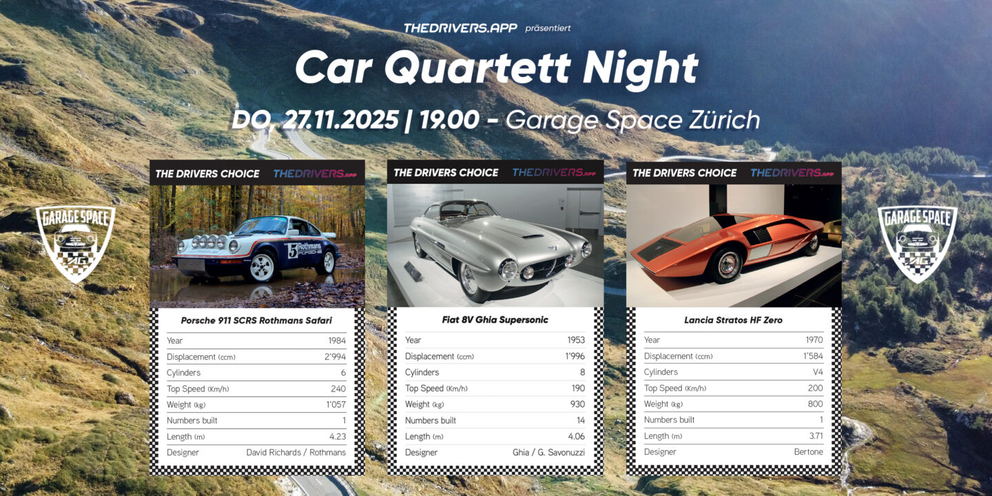Thedriversapp car quartett night