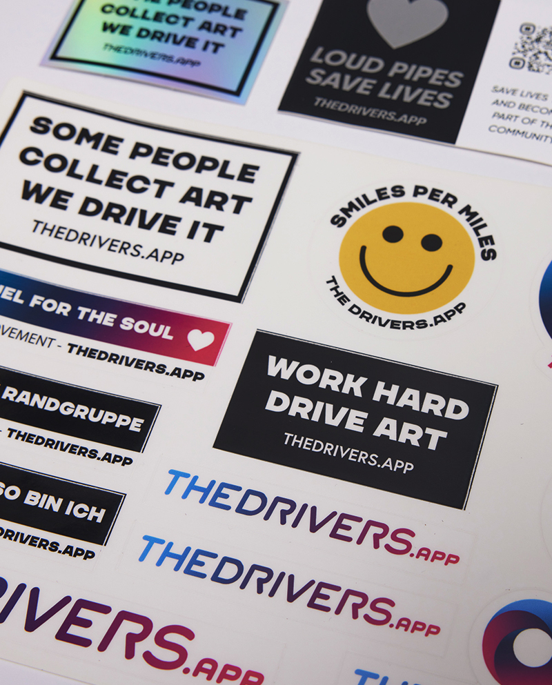 THE DRIVERS STICKERS
